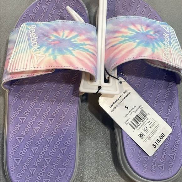 Reebok Tie-Dye Slide Sandals - Picture 1 of 1